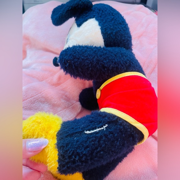 Very rare, collectible, navy blue, vintage, 1950’s, plush Mickey Mouse character - Picture 4 of 4